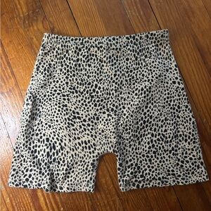 Brandy Melville Leopard Print Bike Shorts